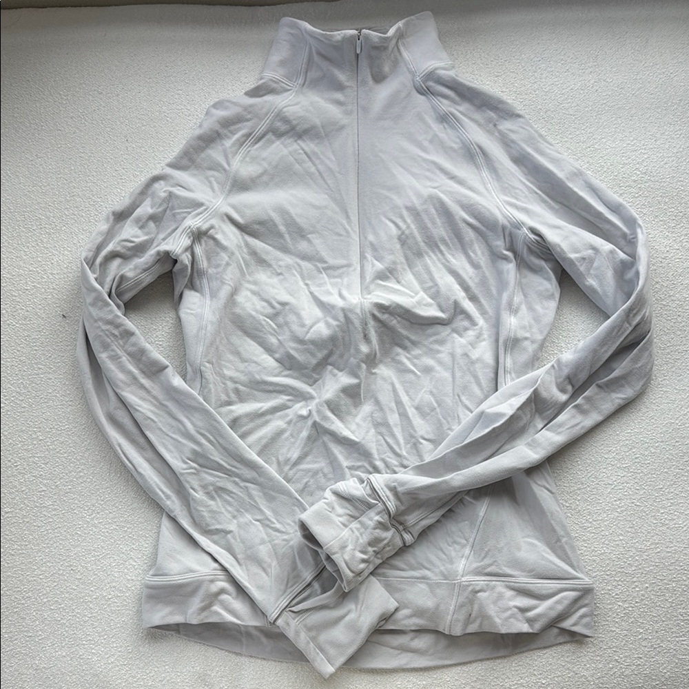 Lululemon White Zip-Up Jacket size 4